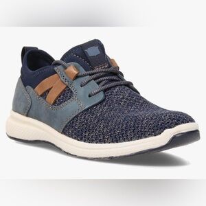 Boys Florsheim Great Lakes Knit Sneaker Size 2.5 Navy Knit Shoes Great Condition